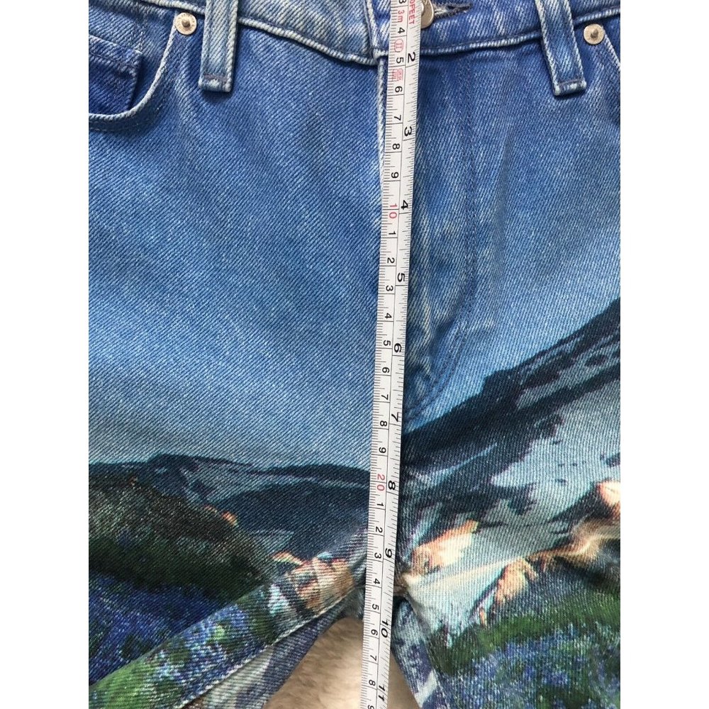 Hudson Jeans Barbara Mountain Blue Flow High-Rise Crop Straight Leg Jean Size 25 - Picture 9 of 12